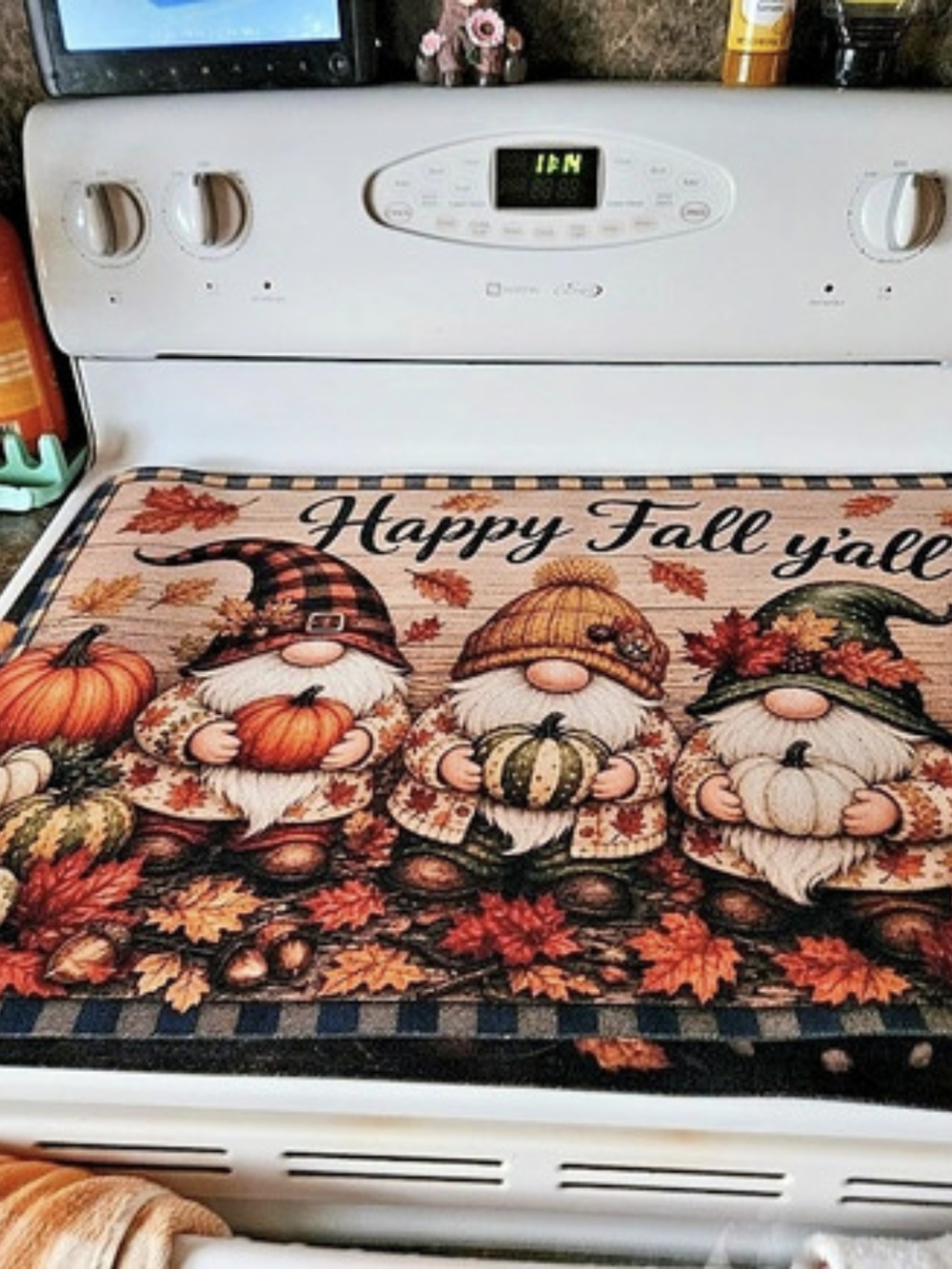 Happy Fall Y'all Pumpkin Kitchen Mat